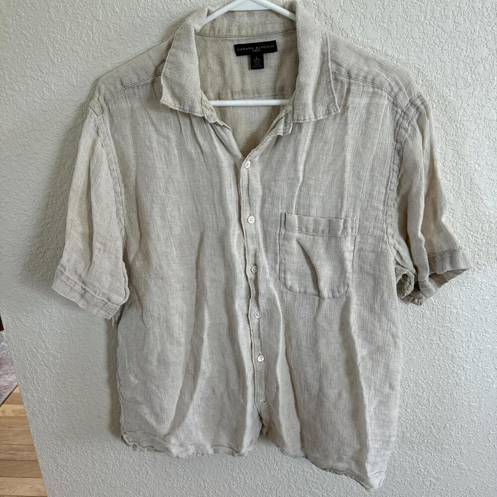 Banana republic linen button up